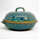 Baking Dish - blue with strap handle