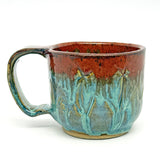 Mug -  baja blue with copper lip 4