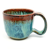 Mug -  baja blue with copper lip 2