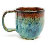 Mug -  baja blue with copper lip 3