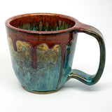 Mug -  baja blue with copper lip 1