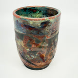 Raku Vase - Copper Cylinder