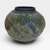 Raku Vase - Moon Jar Heavy Texture