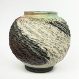 Raku Vase - Moon Jar Heavy Texture 2