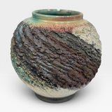 Raku Vase - Moon Jar Heavy Texture 2