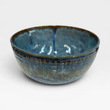 Serving Bowl, lg - blue with light texture