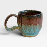 Espresso Cup - Baja Blue and Copper Red