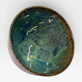 Noodle Bowl - blue with copper red