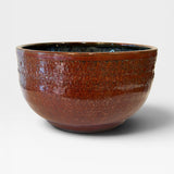 Noodle Bowl - blue with copper red