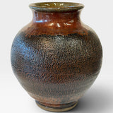 Vase, med - wood bark texture