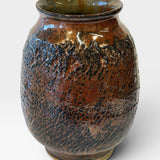 Vase, sm - wood bark texture