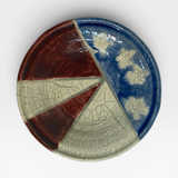 Small Wall Hung Plate - Stars and Wedges