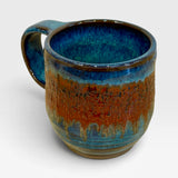 Mug, 8oz - Blue with Red Stripe