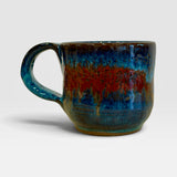 Mug, 8oz - Blue with Red Stripe 1