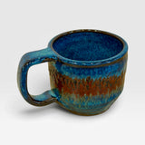 Mug, 8oz - Blue with Red Stripe 2