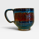 Mug, 10oz - Blue with Red Stripe 4
