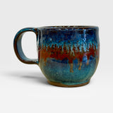 Mug, 10oz - Blue with Red Stripe 5