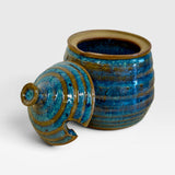 Honey Pot, 8oz - Blue Beehive