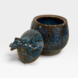Lidded Jar, 8oz - Blues