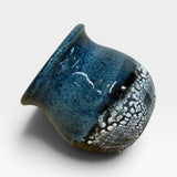 Salt Pig, 6oz - Blue & White Crackle