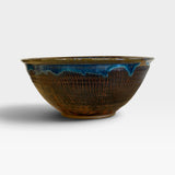 Serving Bowl, MED - Textured Red Exterior