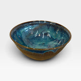 Serving Bowl, MED - Textured Red Exterior