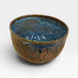 Tall Serving Bowl, SM - Copper Red Crackle