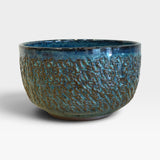 Tall Serving Bowl, SM - Textured Baja Blue 1