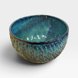 Tall Serving Bowl, SM - Textured Baja Blue 2