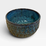 Serving Bowl, SM - Textured Baja Blue 3