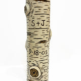 Custom Bud Vases - aspen bark