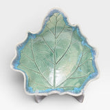 Pedestal Leaf Dish - Sea Green