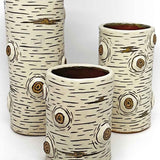 Pillar Vases - aspen bark