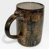 Window Mug, LG - Buck, Copper / Black Glaze