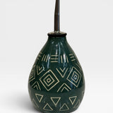 Oil Bottle - peacock green