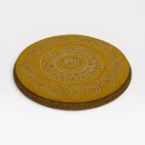Pot Rest / Trivet with Cork Base - gold