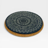 Pot Rest / Trivet with Cork Base - dark blue