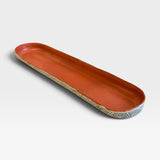 Bread Platter - matte orange interior